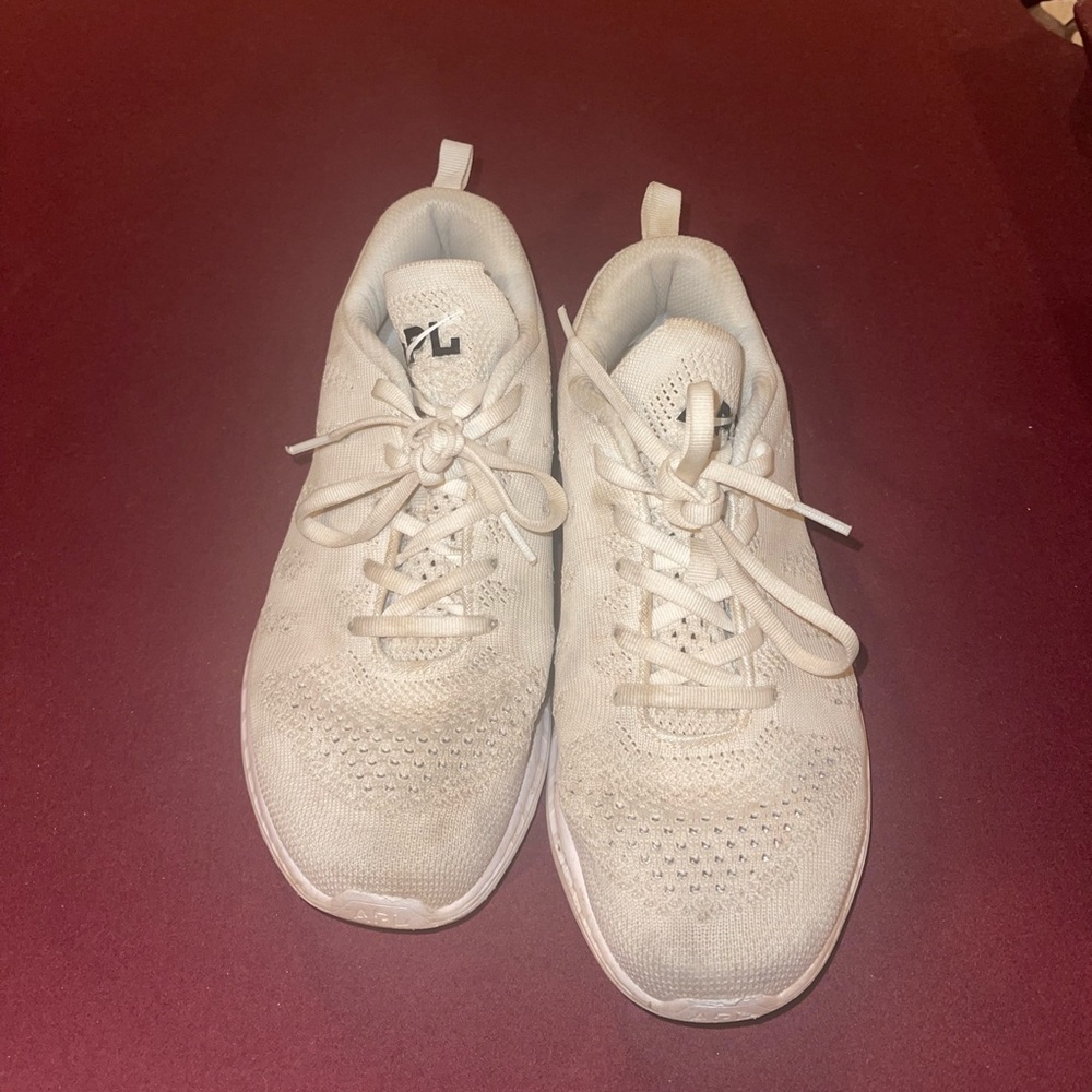 white APL shoes